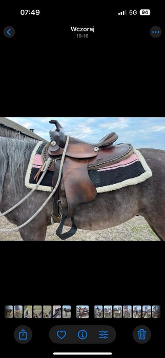 Siodło westernowe simco 15.5 zestaw pad popręg