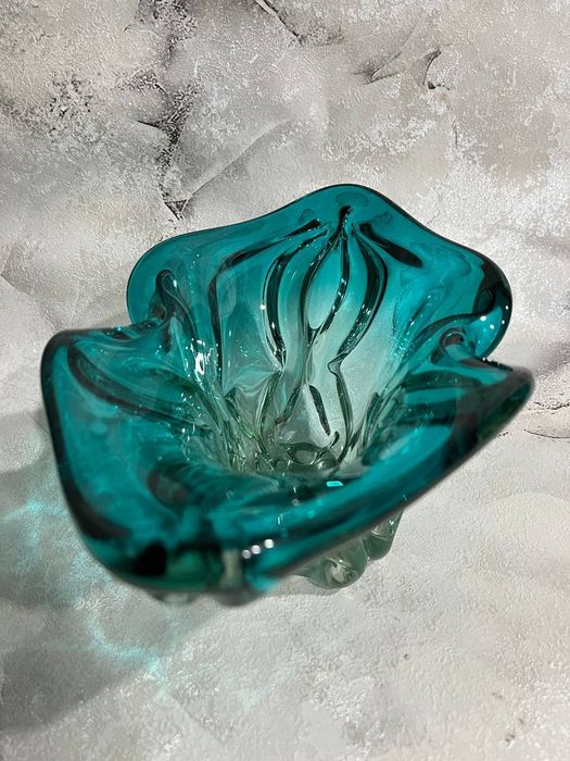 Цукерниця | конфетница | гутне скло | гутное стекло