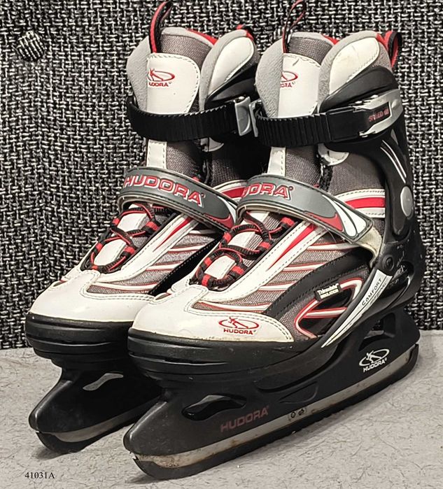 Łyżwy hokejowe HUDORA Speed 66 Rozmiar 36 wkładki 24,0 cm Ochraniacze