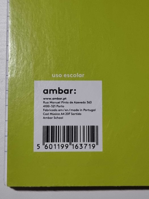 Caderno Musica Ambar School A4 Sortido