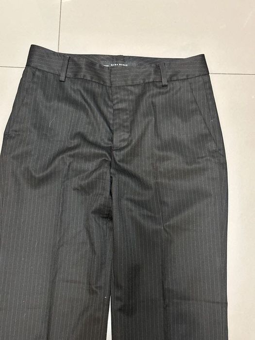 Zara spodnie w tenisowy prążek S