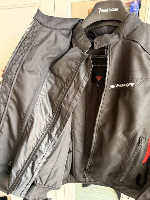 Kurtka motocyklowa Shima Rush 2.0 czerwona, rozmiar L