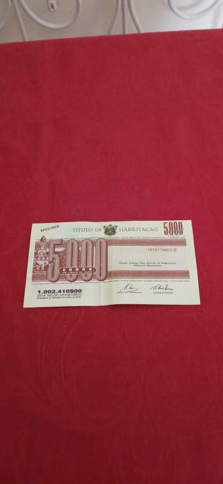 Título de Habilitação de 2001