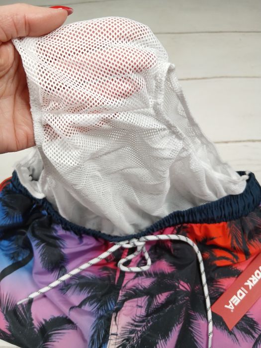 Work Idea szorty kąpielowe męskie L palmy beach shorts nowe