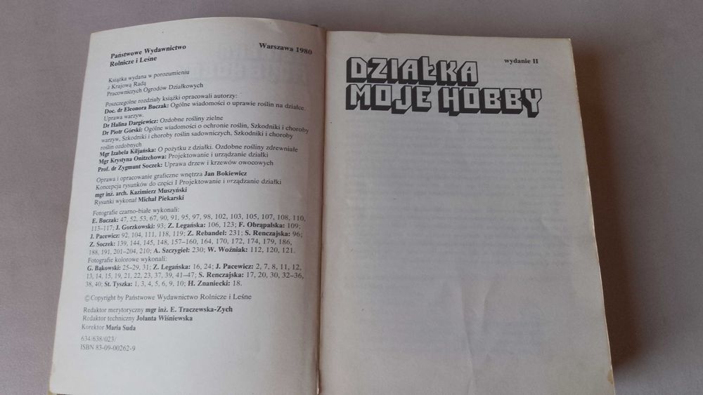 "Działka moje hobby" 1980