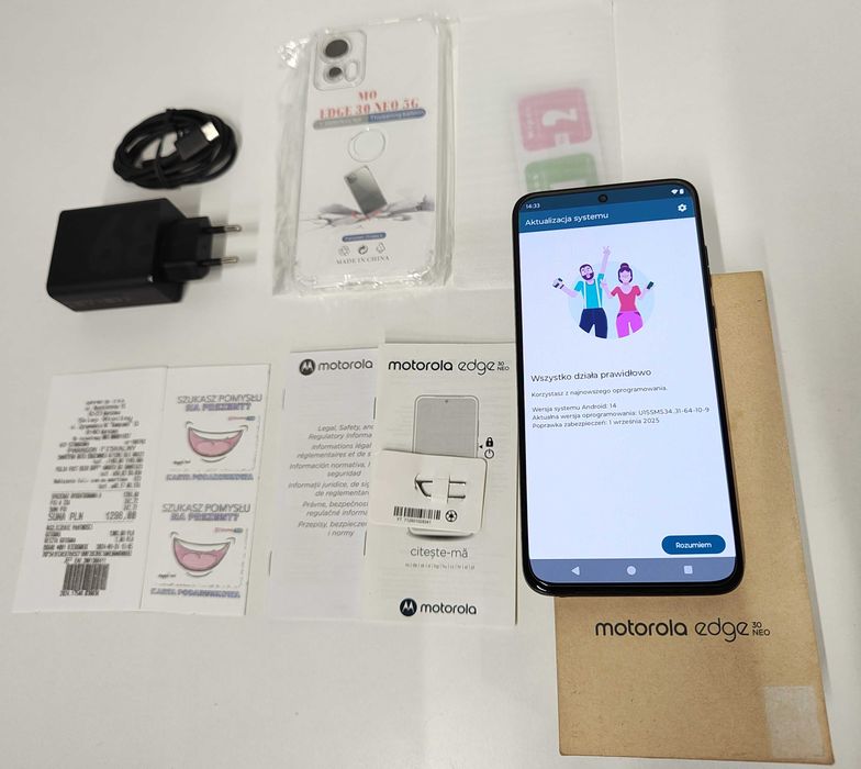 Jak Nowa | Motorola Edge 30 Neo | Black Onyx | Gwarancja