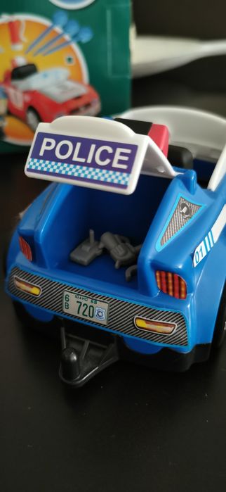 Carro Polícia Pinypon + Mota + 2 figuras