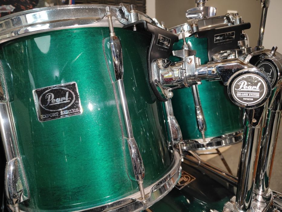Pearl Export ELX Lacquer – Impecável (Estúdio) – 6 Peças + Hardware Base
