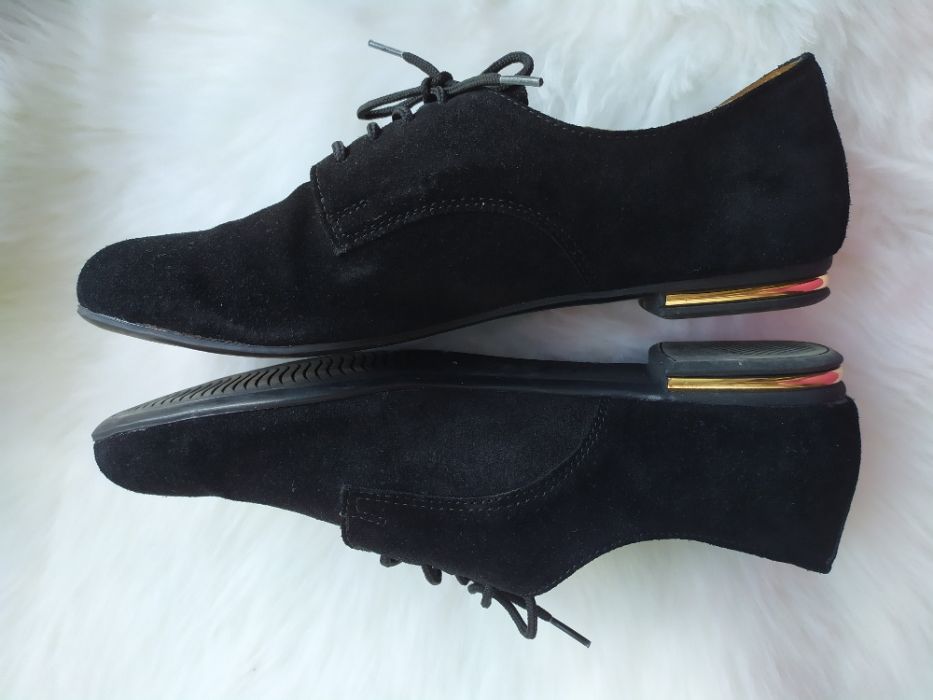 Туфли, кеды, мокасины на шнурках эко-замш р.38