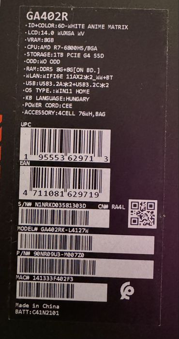 Asus ROG Zephyrus G14