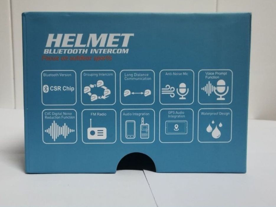 Auricular/intercomunicador Bluetooth/Capacete Conferência 6 Motards