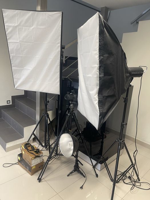 Super zestaw studyjny do fotografii lustrzanka NIKON 3200