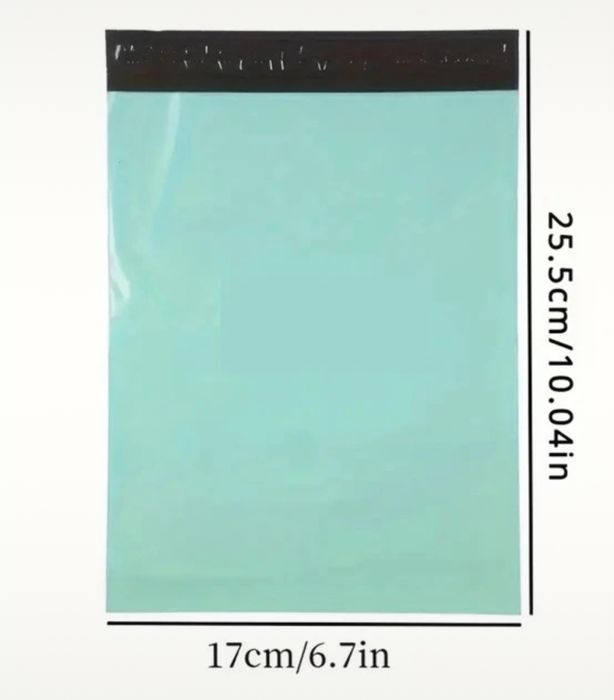 Sacos/ envelopes para encomendas verde menta 17 x 25.5