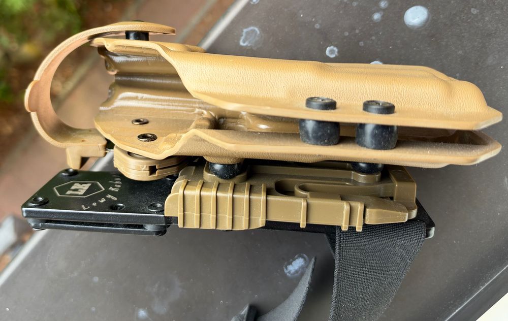 Kabura udowa do Glock 17 pod latarkę Fenix GL19R (V1) – platforma i pas udowy