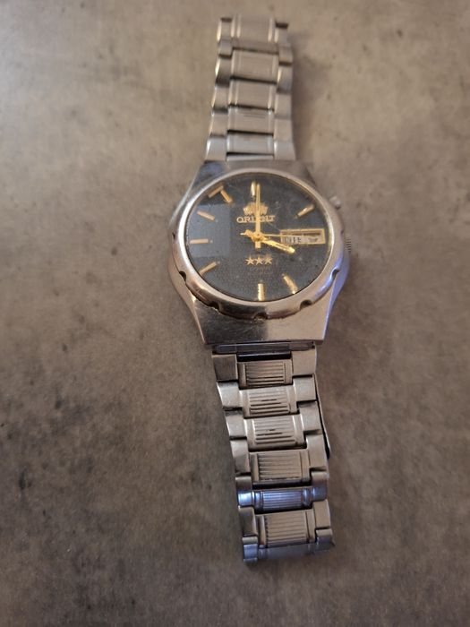 Винтажные японские мужские наручные часы Orient 3 star Crystal