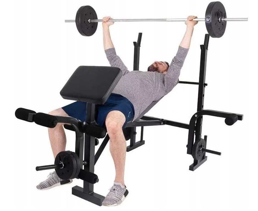 Ławka ławeczka do ćwiczeń treningowa regulowana rozpiętki BS