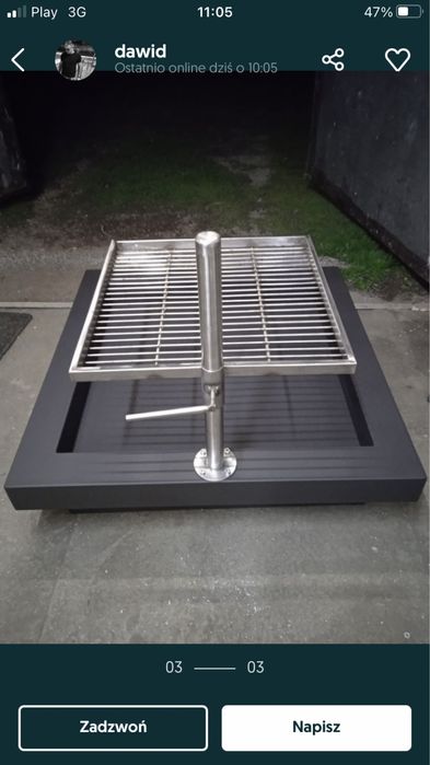 Palenisko gruba blacha grill