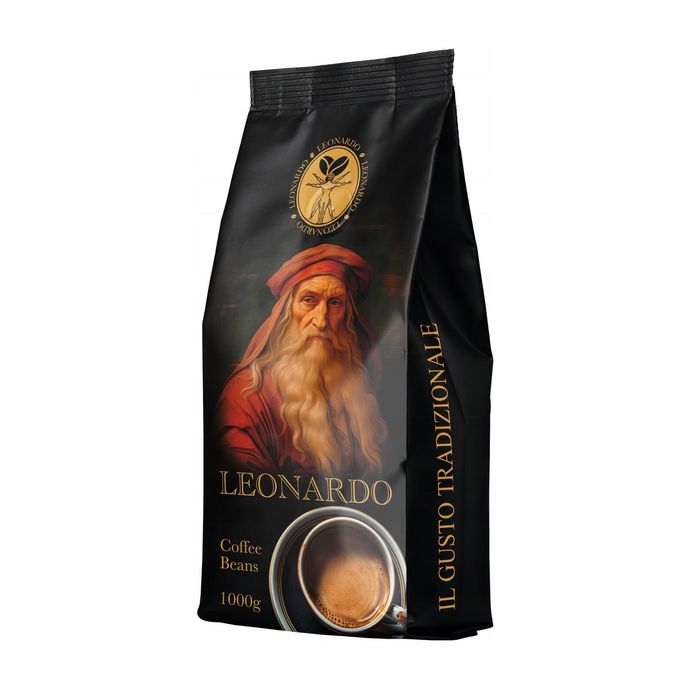 2x 1KG Kawa ziarnista LEONARDO Kawa mieszana PYSZNA do ekspresu