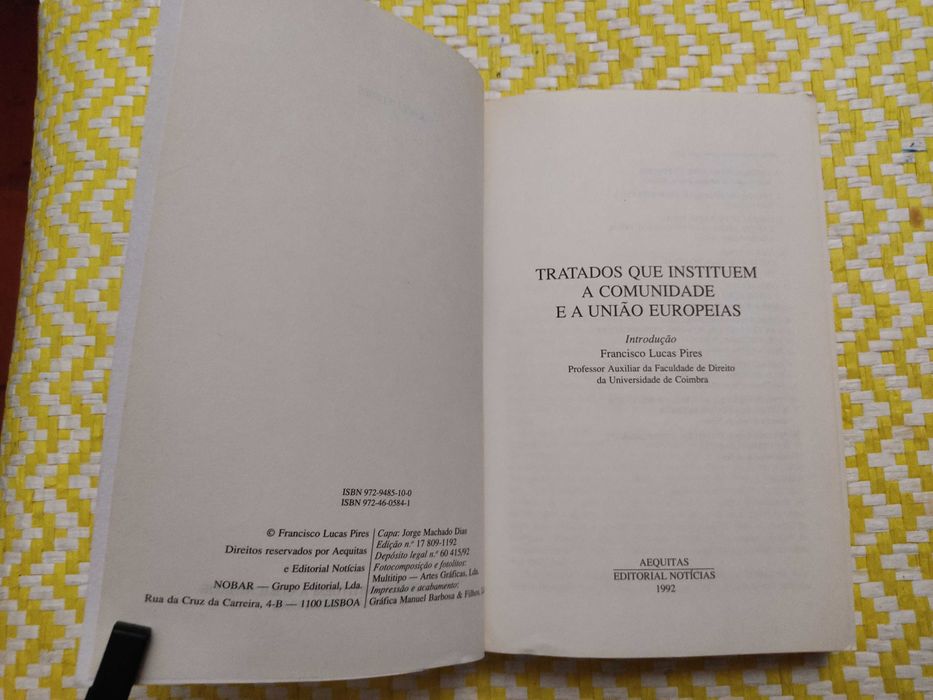 Tratados que instituem a Comunidade e  a União Europeia