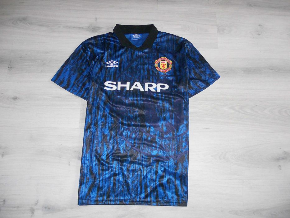 Manchester United Umbro Away 1992 Rare Cantona 7 Koszulka Piłkarska L