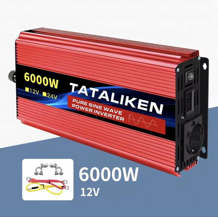 Інвертор TATALIKEN 6000W постійного струму 12V / 220V 50 Hz