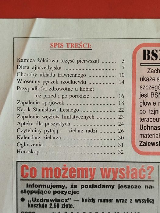 Poradnik uzdrawiacza, maj 2001, nr 5/102