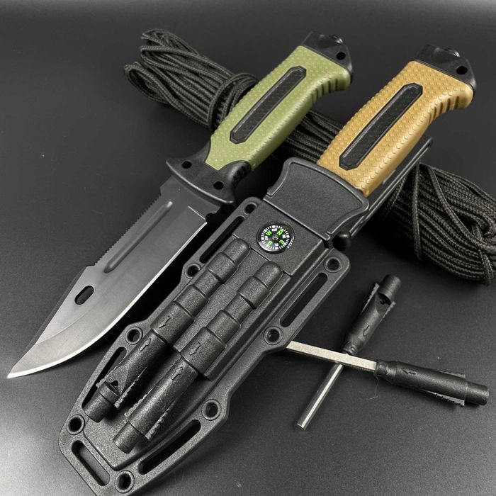 Нож охотничий тактический Columbia 4018 огниво + точилка Ніж тактичний