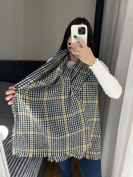 Теплий шарф шарфик великого розміру добротний 100% акрил