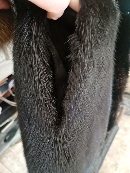 Ог 106см. Норковая шуба с соболем.  Натуральная шуба