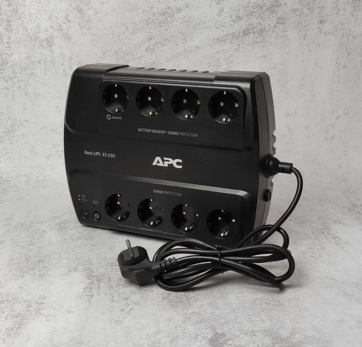 ДБЖ APC Back-UPS ES 550VA (BE550G-RS) (без АКБ) Б/В є кількість + Гарантія 12 місяців