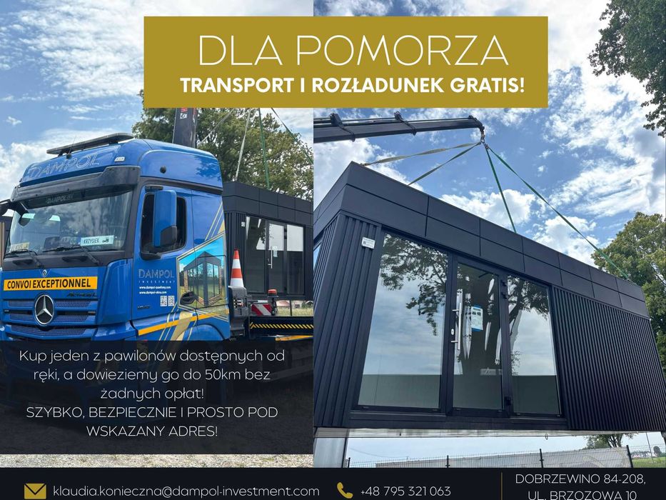 pawilon biurowy 9x3/ domek letniskowy, całoroczny 27m2/ handlowy