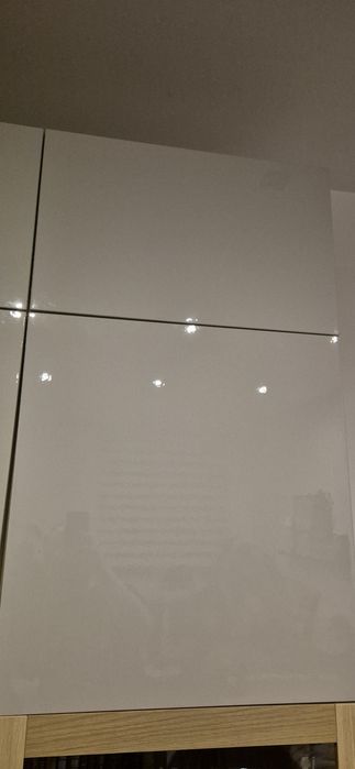 SELSVIKEN / IKEA front 60x64 i 60x38 jasnoszary połysk / Besta fronty