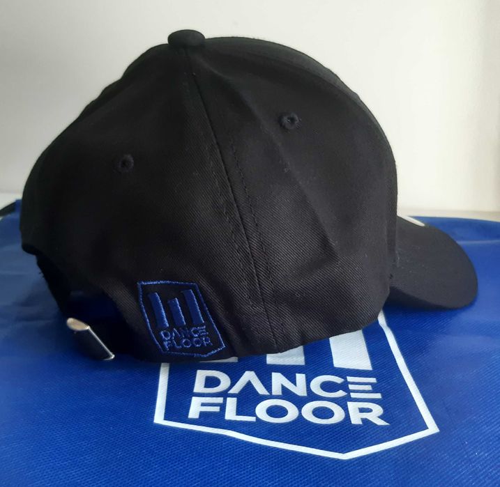 Boné Chapéu Cap Preto Azul + Saco Mochila Novos Dance Floor