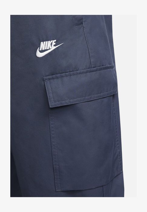 Spodnie bojówki niebieskie z logo Nike XS