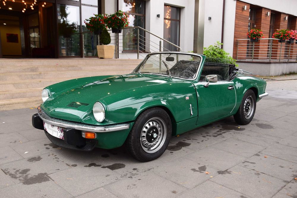 TRIUMPH SPITFIRE auto do ślubu, zabytkowe cabrio, wynajem, boho