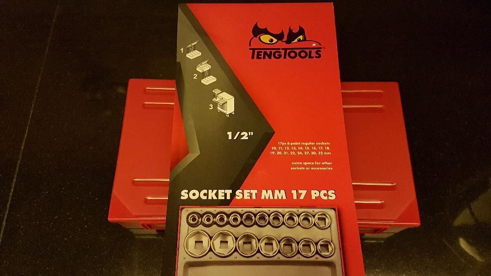 Tengtools Tool Set: 17-Piece 1/2" Socket Wrench Set (NEW)64552103794561122