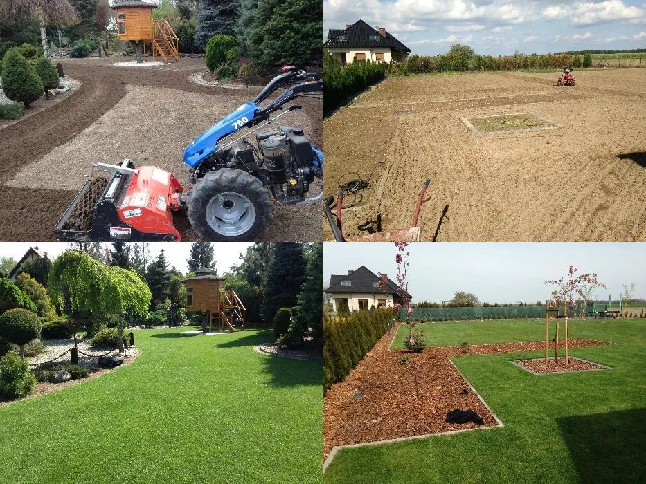 Ogrody Garden-Bud , trawnik kostka nawodnienia  koparka ziemia