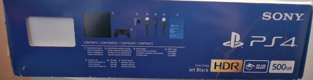 Ps4 500gb com comando e jogos