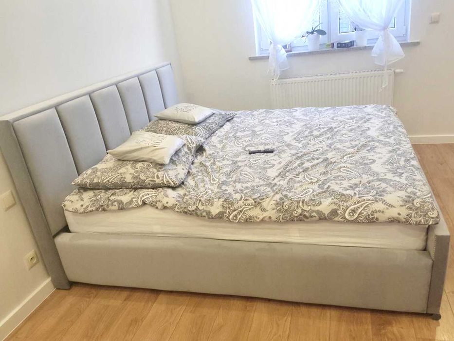 Wygodne Łóżko 2 Oparcia + Pojemnik + Stelaż + Rozmiary Kolory FANCY