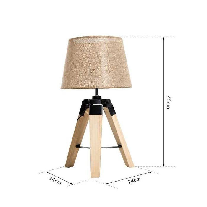 Candeeiro de mesa moderno com base de tripé