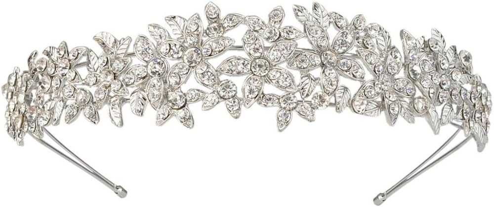 Tiara ślubna, ozdoba do włosów Ever Faith z kryształkami