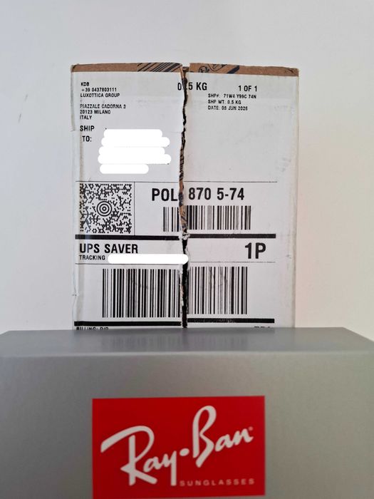 Nowe okulary Ray-Ban Elliot polarized - kupione na ray-ban.com