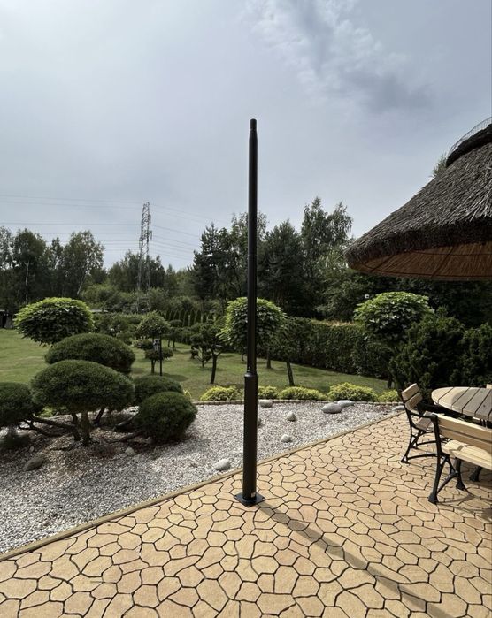 Słup pod Kamery - Lampy Ogrodowy Czarny 3m/4m