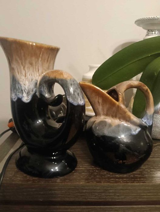 Dwie ozdoby ceramiczne