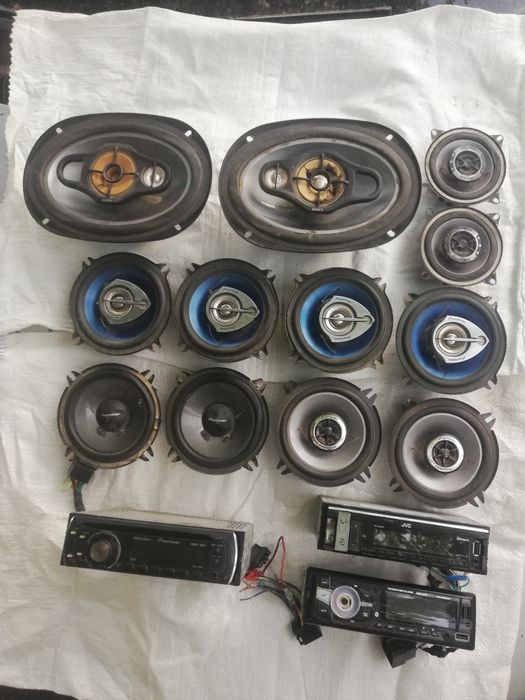 Рэтро автомагнитола Марс 202 стерео динамики круглые овалы