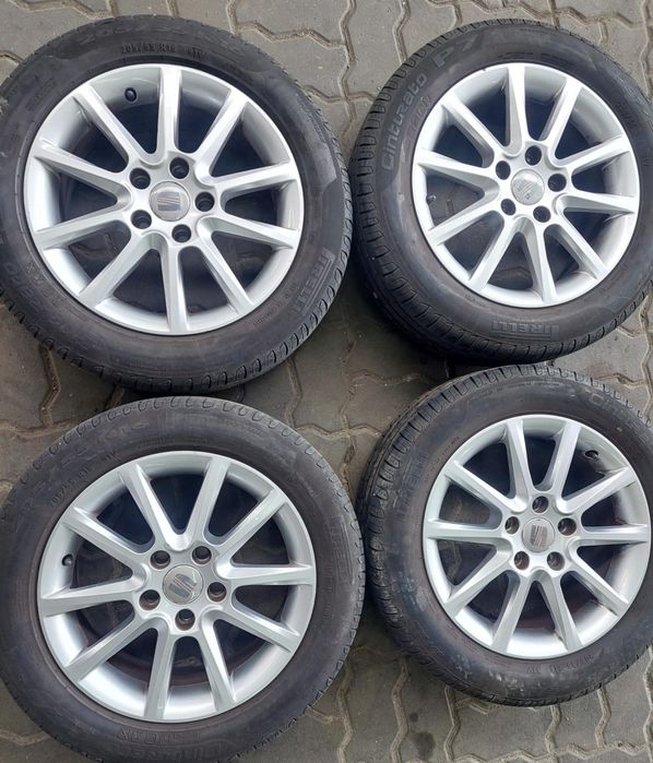 Jantes Seat R16 Com Pneus 205/55 Furação 5X112