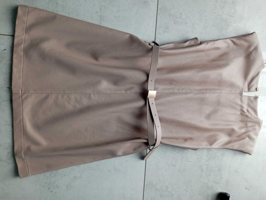 Sukienka damska beżowa