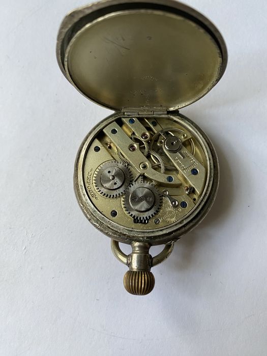 Карманные часы серебро , швейцария 50 мм