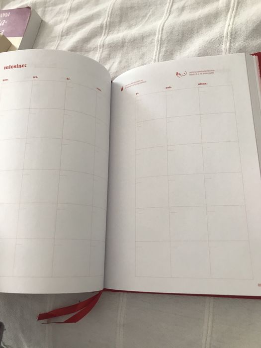 Moc Mapa obserwacji cyklu planer Masterki notes kalendarz planer