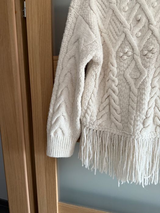 Sweter Zara golf warkocze